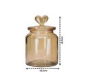 Ver imagem 2 de Jogo 3 Potes Vidro Hermético Âmbar Decor Afeto Coração 650ml