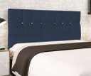 Ver imagem 3 de Cabeceira Estofada Box Casal Queen Size Encosto para Cama Audi X1 164x126 Cm Azul Marinho