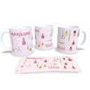 Ver imagem 1 de Caneca de Porcelana Branca Personalizada Profissões Manicure