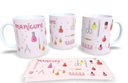 Ver imagem 1 de Caneca de Porcelana Branca Personalizada Profissões Manicure