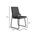 Ver imagem 4 de Sala de Jantar Completa Ariel Maior 1601 Tampo Madeirado C- Vidro 160x80cm e 6 Cadeiras Lira Rose-