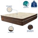 Ver imagem 4 de Cama Box Queen (box + Colchão) 158x198x69 Prorelax Mediterrâneo Molas Ensacadas Euro Pillow - Marrom