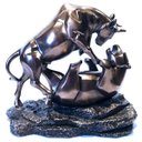Ver imagem 2 de Estatueta Touro Urso Metáfora de Wall Street Veronese 77493
