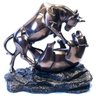 Estatueta Touro Urso Metáfora de Wall Street Veronese 77493 - 2