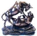 Ver imagem 2 de Estatueta Touro Urso Metáfora de Wall Street Veronese 77493