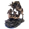 Estatueta Touro Urso Metáfora de Wall Street Veronese 77493 - 5