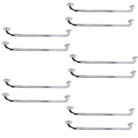 Alça Apoio Barra Suporte Anti Queda 70cm Kit 10 Uni Banheiro Idoso Gestante Criança Varanda Box Corr