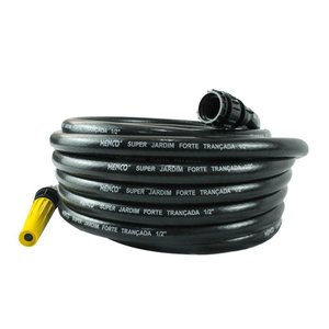 Mangueira Jardim Antitorção Emborrachada Preta 1/2 - 25m