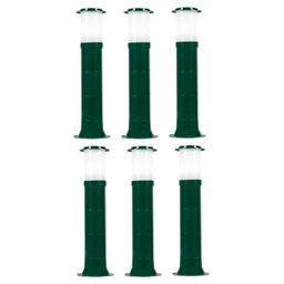 Poste Balizador Luminária Casa Sítio Jardim 75cm Verde Kit 6 - 1