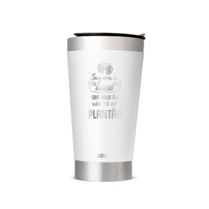 Copo Térmico Aduze Segura a Emoção 500ml - Branco