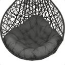 Ver imagem 7 de Balanço Suspenso Ninho Gota com Suporte Mola e Mosquetão Almofada Impermeável Gourmet Área Externa:a