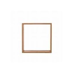 Nicho de Madeira Simples Nogueira 1,2x27x24,5x15cm - 2
