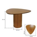 Ver imagem 2 de Mesa de Jantar Capri Tampo Triangular 119x117cm - Amêndoa - Tampo Triangular 119x117cm