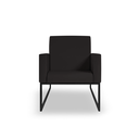 Ver imagem 3 de Kit 06 Poltronas Clínica Courino 3 Cores- Base Ferro Preto - Preto