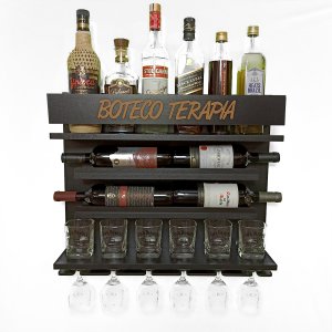 Adega de Parede e Barzinho Whisky Cachaça Boteco Terapia Pr