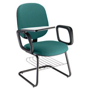 Cadeira Universitária com Prancheta para Escolas Linha Uno Verde