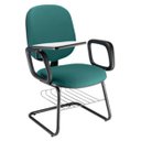 Ver imagem 1 de Cadeira Universitária com Prancheta para Escolas Linha Uno Verde