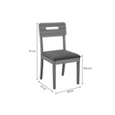 Ver imagem 2 de Cadeira Sala de Jantar Lila 2cmm011ca Premium Madeira Maciça Kit 2 Un Carvalho/linho Bege Caqui -