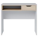 Ver imagem 6 de Mesa Para Computador 90cm 1 Gaveta Bit Branco Fosco/ Tauari Nobre - Colibri