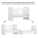Ver imagem 5 de Berço Americano Mini Cama Mel e Guarda Roupa Duda 3 Portas Branco Brilho com Colchão Gazin – Phoenix