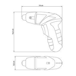 Parafusadeira 1/4 21 Peças Tramontina para Uso Doméstico a Bateria Ni-cd 4,8 V Tramontina - 3