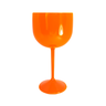 10 Taças De Gin Acrílico Neon 550 ML: Laranja Neon - 2