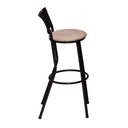 Ver imagem 3 de Banco Americano Alta Bar Bistro de Junco Fibra Sintetica:areia/preto