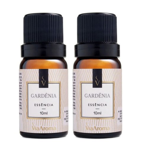 Kit com 2 Essências Clássicas Gardênia 10ml - Via Aroma