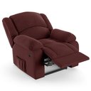 Ver imagem 4 de Poltrona do Papai Reclinável Melim Controle Power Elétrico Veludo Vinho Fh1 - D'rossi