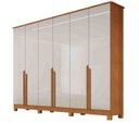 Ver imagem 2 de Guarda Roupa Roupeiro Casal 06 Portas 06 Gavetas 100% MDF Nature Off White