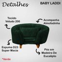 Ver imagem 2 de Poltrona Cama Caminha Pet Baby Laddi Veludo Verde Dvinn