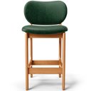 Ver imagem 5 de Banqueta Baixa Bar Cozinha Sala Jantar Fixa Betta L02 Imbuia Facto Verde Musgo - Lyam Decor Banqueta