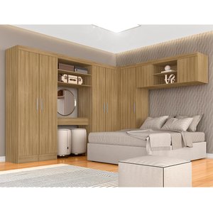 Guarda Roupa Casal Modulado Sarah Boreal - Móveis Arapongas Boreal