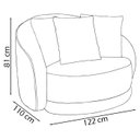 Ver imagem 4 de Kit 2 Poltronas Decorativas Pes Madeira Maly Corano TCS 721 Moll