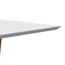 Ver imagem 2 de Mesa de Jantar Tampo com Vidro Lita 160 cm Off White Base Ypê - D’Rossi