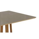Ver imagem 5 de Mesa Jantar Elma Madeira Maciça c/ Tampo Madeirado c/ Vidro 180x90cm Carvalho/Off White Kappesberg