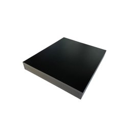 Tampa para Cooktop 2 Bocas 4 Lados Fechado Mdf Preto 32x51 - 1