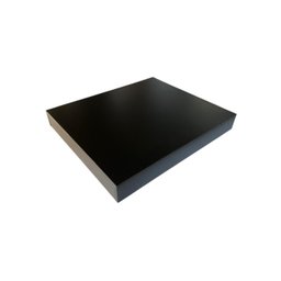 Tampa para Cooktop 2 Bocas 4 Lados Fechado Mdf Preto 32x51 - 2