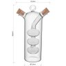 Sauce Galheteiro Azeite / Vinagre 18x10x6cm 280/70ml Borosilicato Transp 2 em 1 - 4