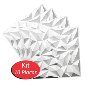 10 Placas Revestimento 3d Decorativo 50x50 Parede Teto Choc
