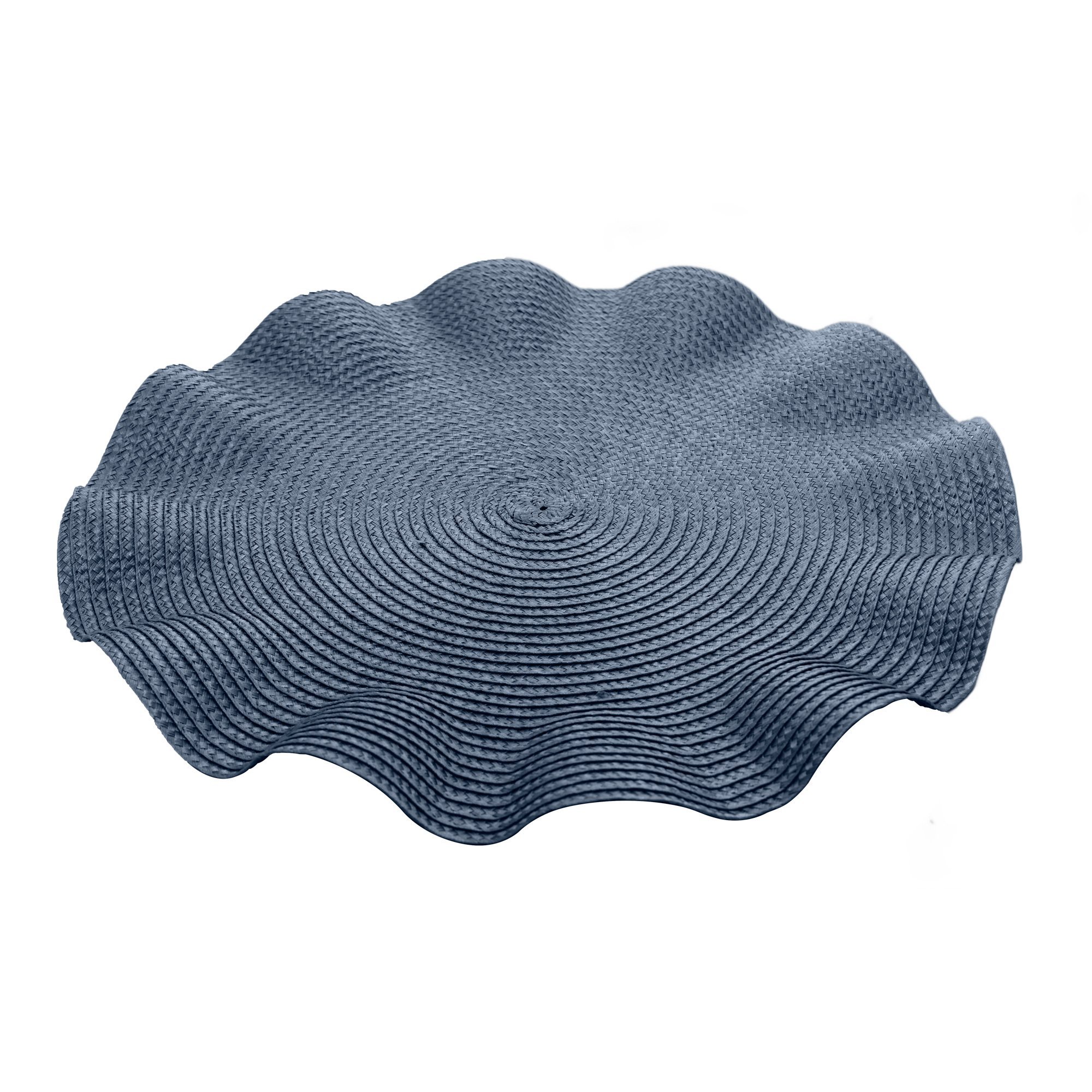 Kit 6 Lugares Americanos Babado Azul 38cm - Wolff - 3