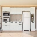 Ver imagem 1 de Armário de Cozinha Modulada Completa 5 Peças 310cm sem Tampo 250062 Meena Politorno Móveis