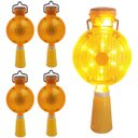 Ver imagem 6 de Sinalizador Viario Solar Kit 5 Uni Sinalizaçao Luz Rodovia Estrada Rua Obra Segurança Iluminaçao Evi