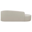 Ver imagem 6 de Divã Recamier Curvo Sala de Estar Recepção Inglaterra 180cm Lado Esquerdo Bouclé Adj Decor Bege