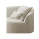 Ver imagem 7 de Divã Recamier Curvo Sala de Estar Recepção Inglaterra 180cm Lado Esquerdo Bouclé Adj Decor Bege