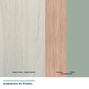 Ver mais imagens de Armário De Cozinha 8 Peças Com Tampo Crema Com Verde