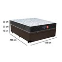 Ver imagem 6 de Cama Box Baú Casal + Colchão Semi Ortopédico Extra Firme Espuma D33 Prime Colchões 138x188x72