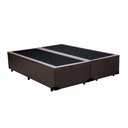 Ver imagem 1 de Base Box Blindado Casal Bipartido HomeQueen Corino Marrom 40x138x188