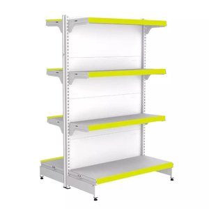 Gondola Centro 137 Fit Inicial Branco 8 Bandeja Pe Amarelo