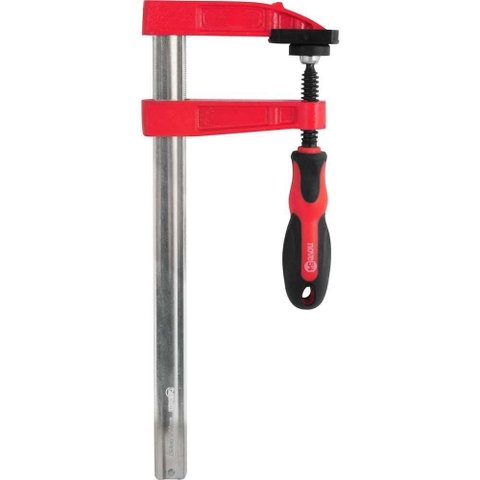 Grampo Tipo Sargento 250mm x 80mm com Ranhuras Abertura Autoajustável Bordas Plastificadas